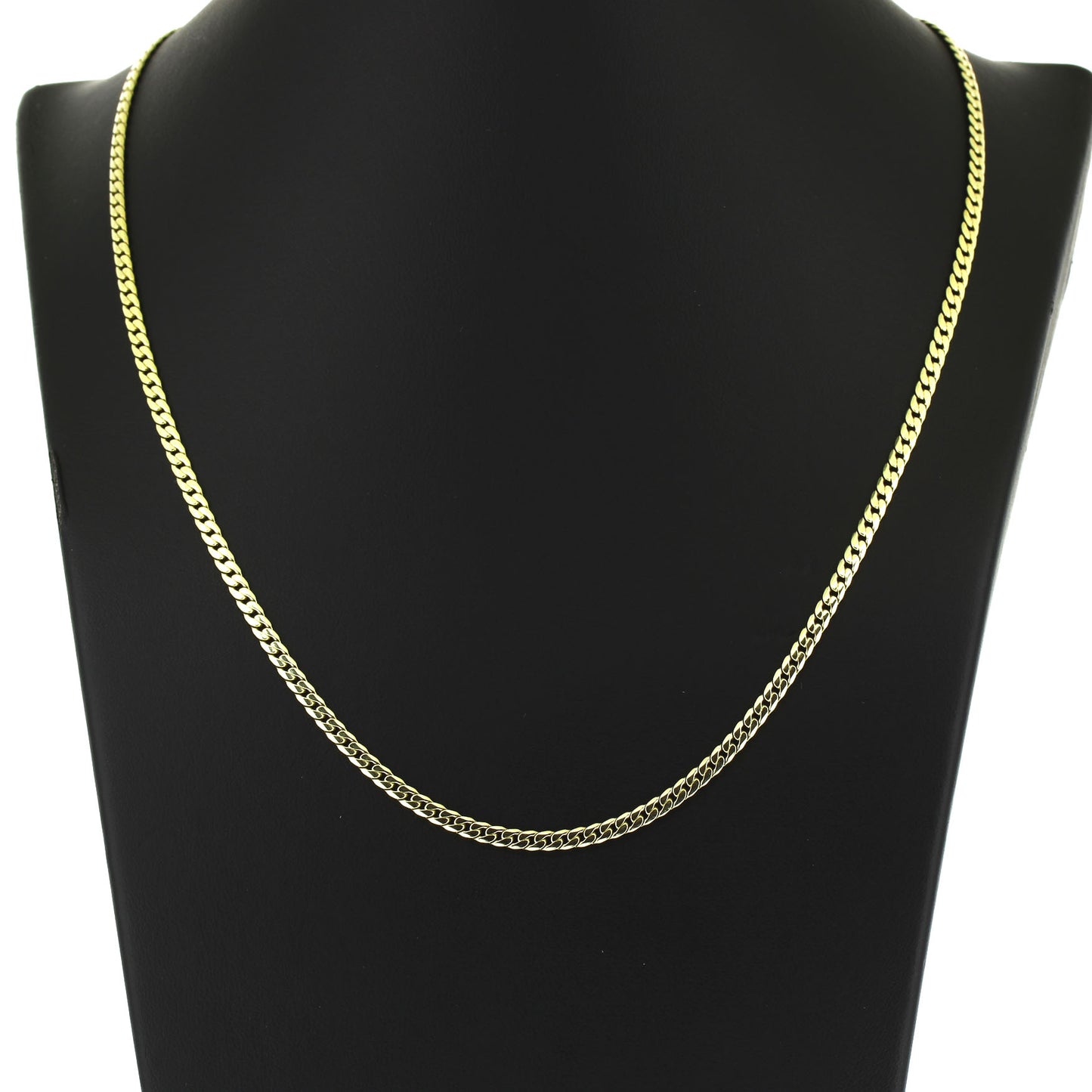 Kette 585 Gold 14 kt Gelbgold - 47 cm lang -  Breite 3,3 mm