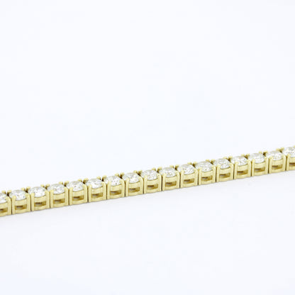 Tennisarmband 585 Gold 14 Kt Gelbgold - Brillanten 5,80 ct CVD Labordiamanten