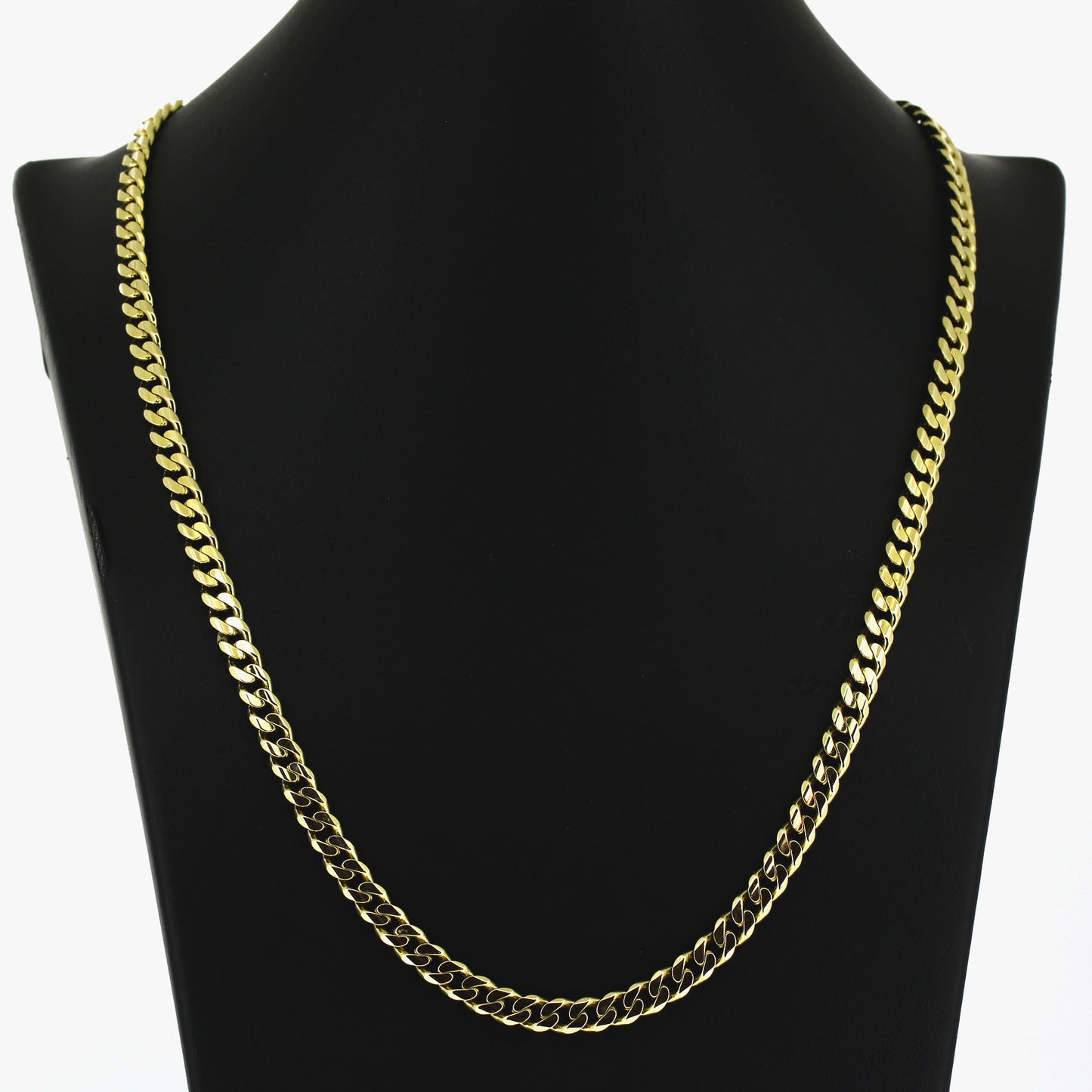 Panzer Kette 585 Gold 14 kt Gelbgold - 51 cm lang - Wert 5500,-