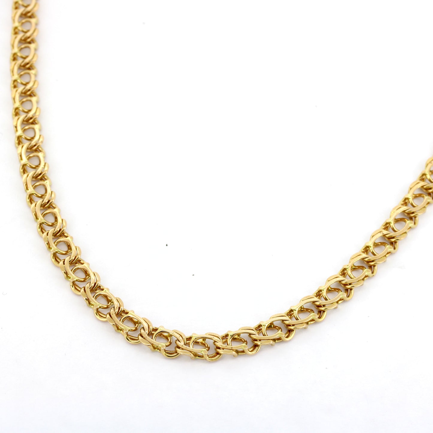 Garibaldi Kette 585 Gold Bismarck Kette 14kt Rotgold - 58 cm lang - Wert 5230,-