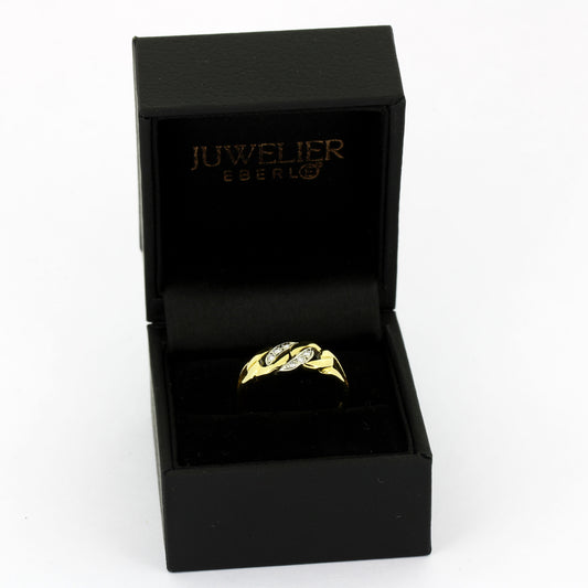 Ring 750 Gold Panzerring 18 Kt - Brillanten - Wert 500,-