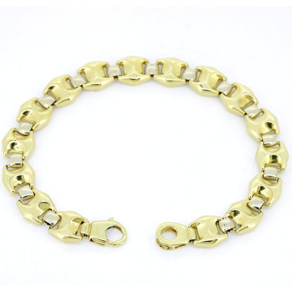 Armband 585 Gold 14 Karat Gelbgold 20 cm - beidseitig tragbar