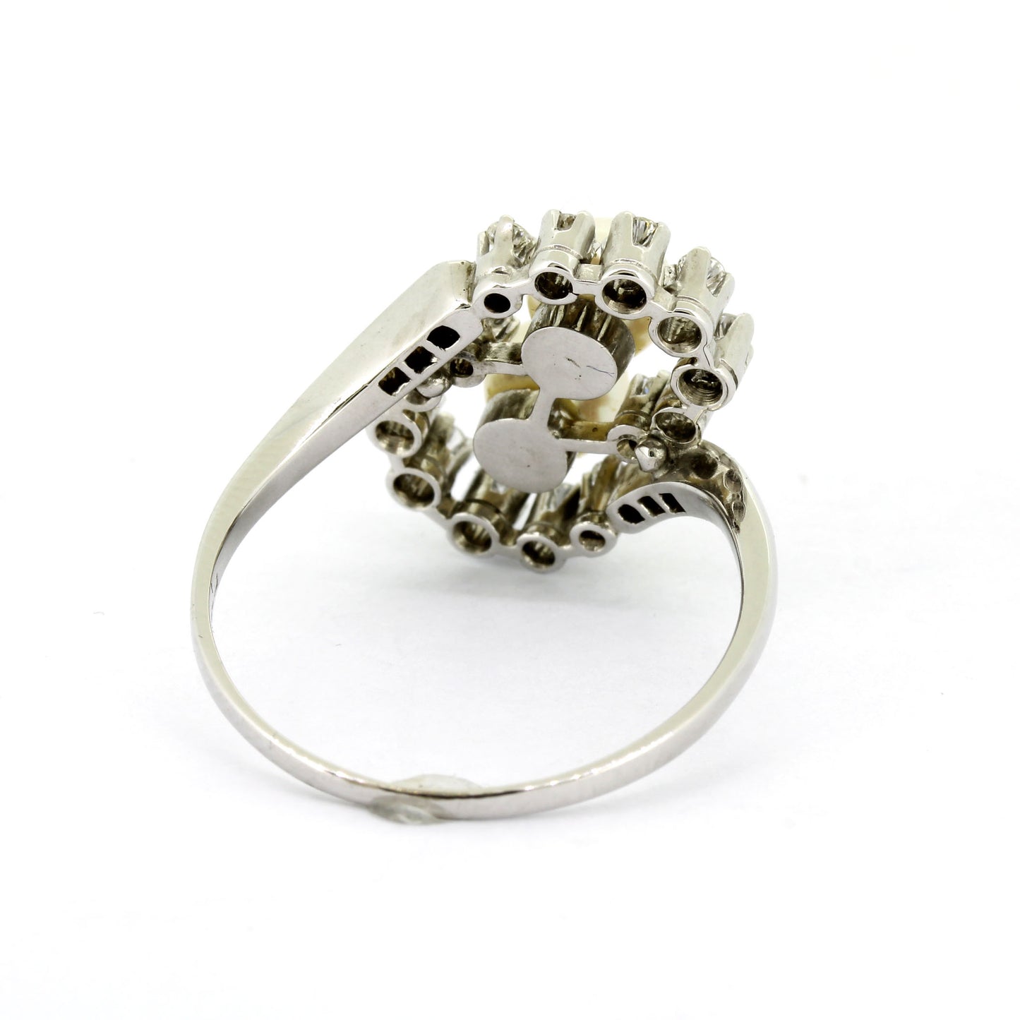 Ring 585 Gold 14 kt Weißgold - Diamanten ca. 0,20 ct H-SI - Wert 720,-