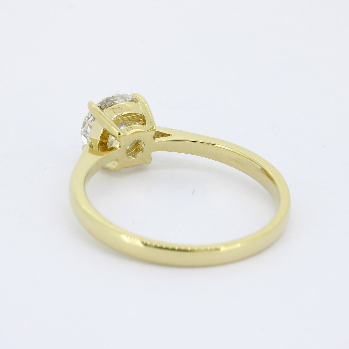 Ring 585 Gold 14 Kt - 1,04 ct CVD Diamant E/VS1 – Neu – IGI Zertifikat