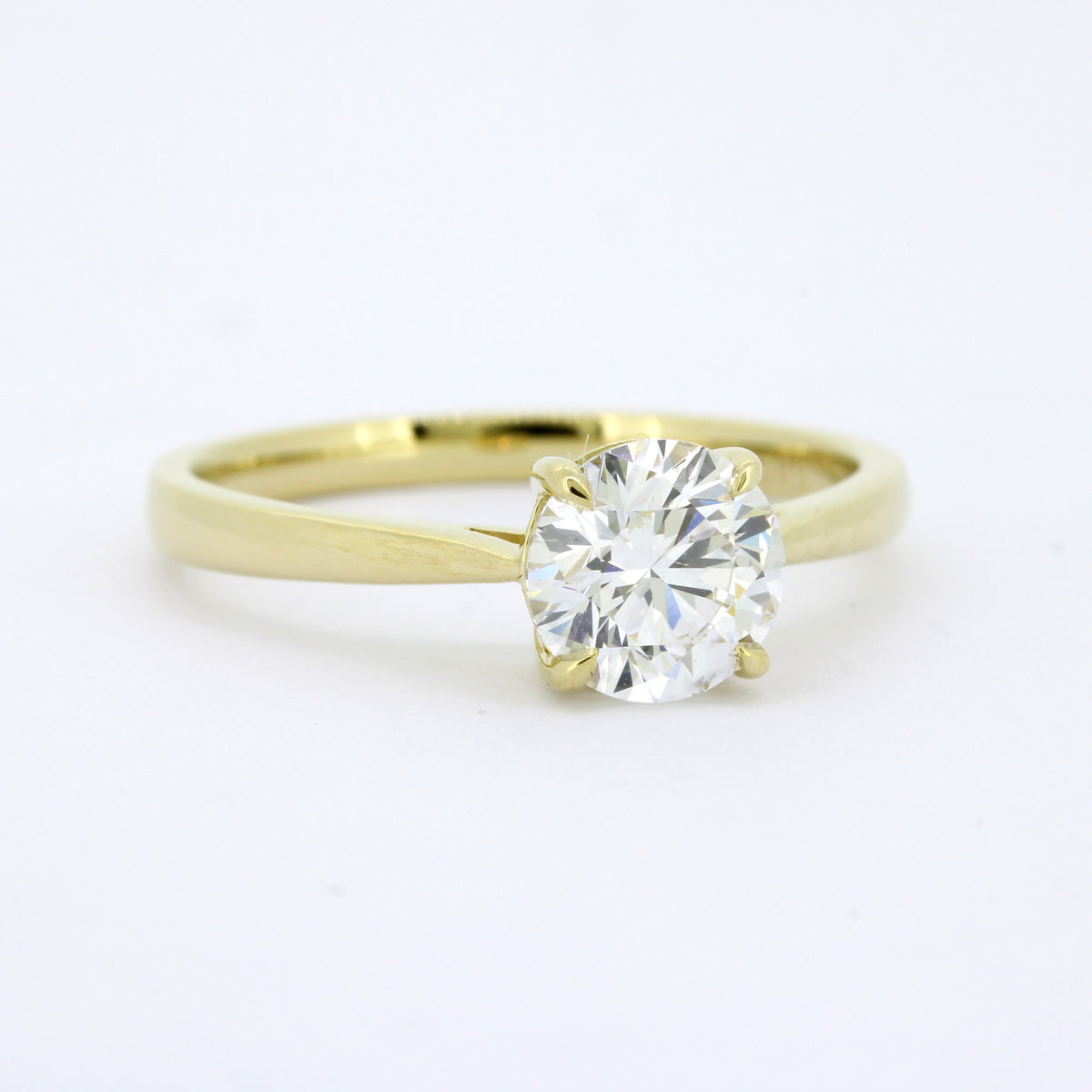 Ring 585 Gold 14 Kt - 1,04 ct CVD Diamant E/VS1 – Neu – IGI Zertifikat