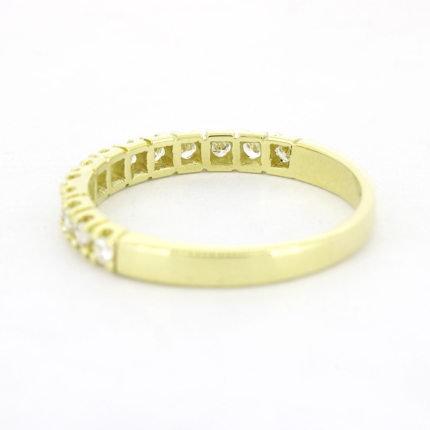 Halb Memoire Ring 585 Gold 14 Kt Gelbgold - Brillanten 0,40 ct WSI - Wert 1240,-