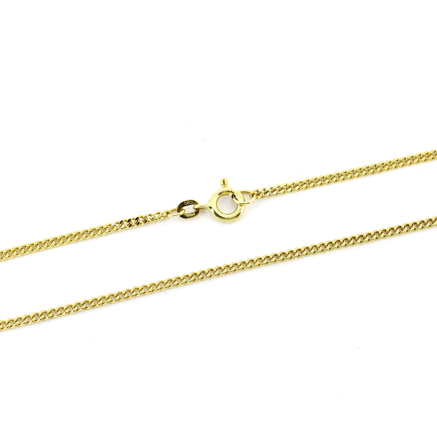 Panzerkette 585 Gold 14 kt Gelbgold - 46 cm lang - Wert 740,-