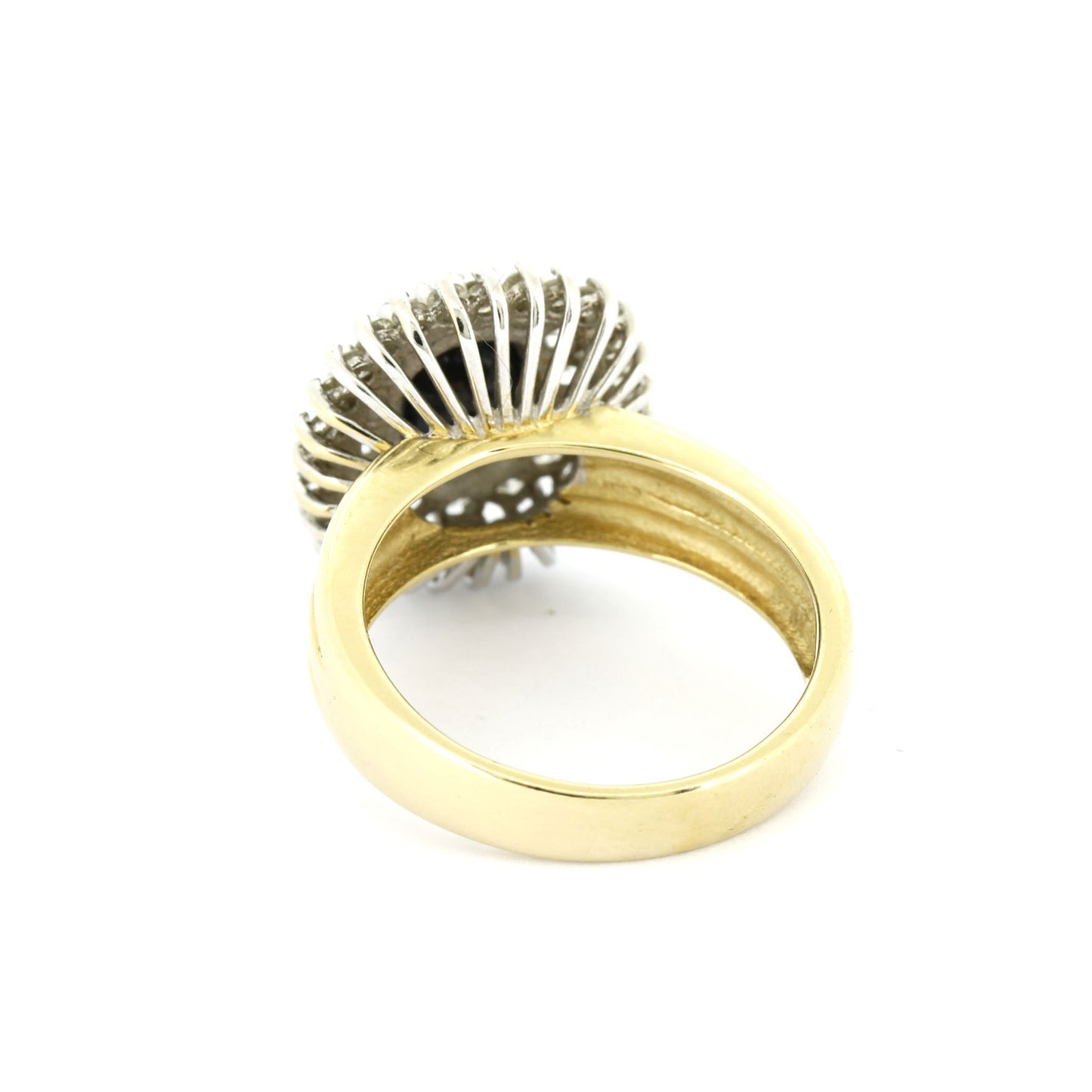 Ring 585 Gold 14 Kt Weißgold - Saphir - 0,80 ct Brillanten - Wert 2550 ,-