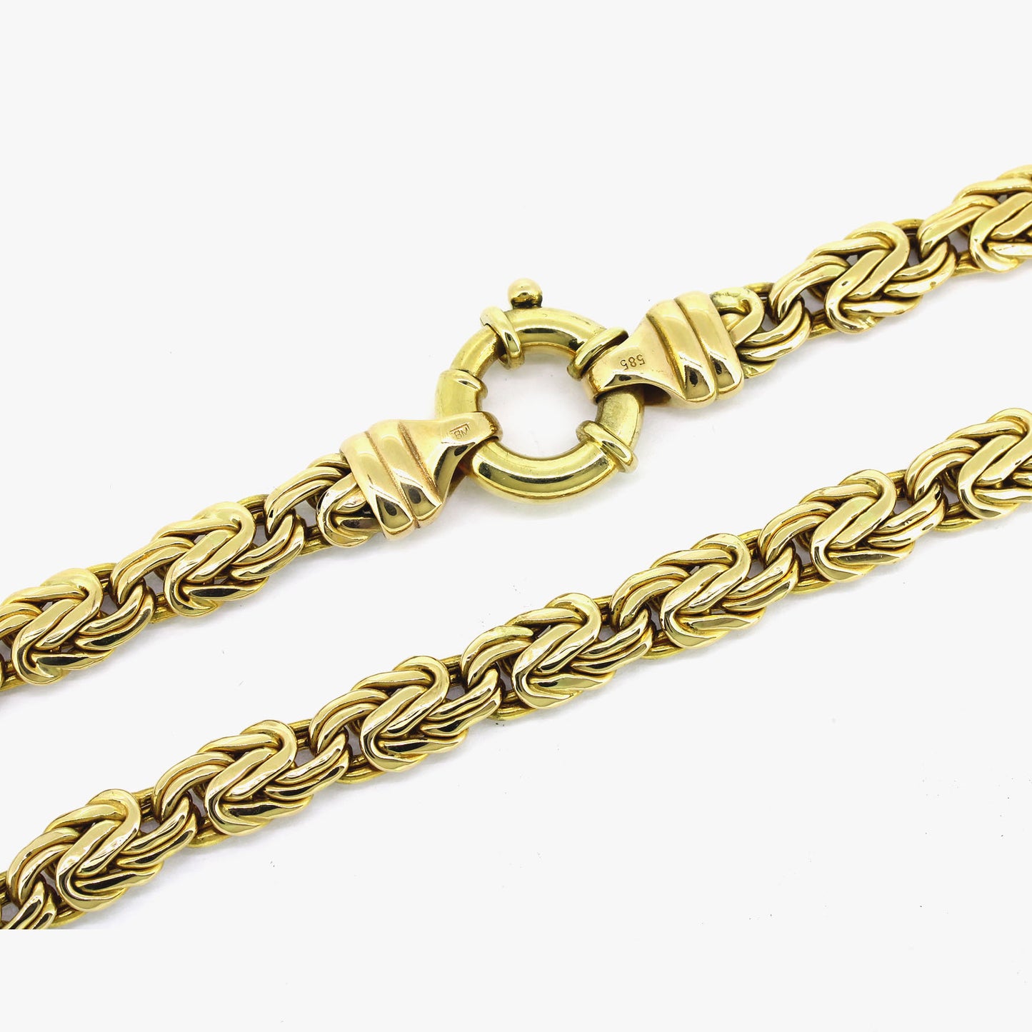 Massive Kette 585 Gold 14 kt Gelbgold Damen - 46 cm lang - Wert 6800,-