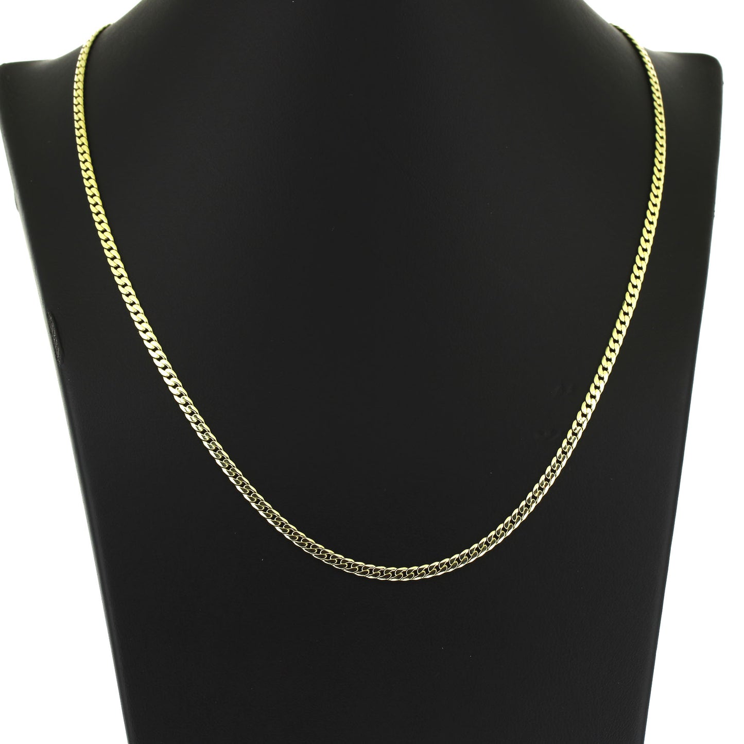 Kette 585 Gold 14 kt Gelbgold - 47 cm lang -  Breite 3,3 mm