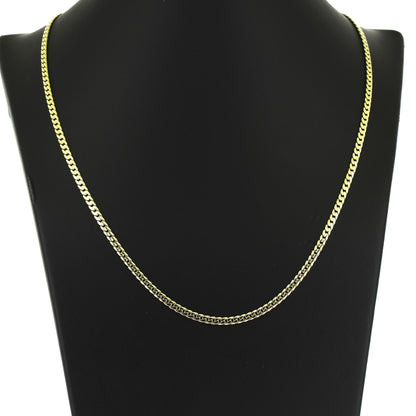 Kette 585 Gold 14 kt Gelbgold - 47 cm lang -  Breite 3,3 mm