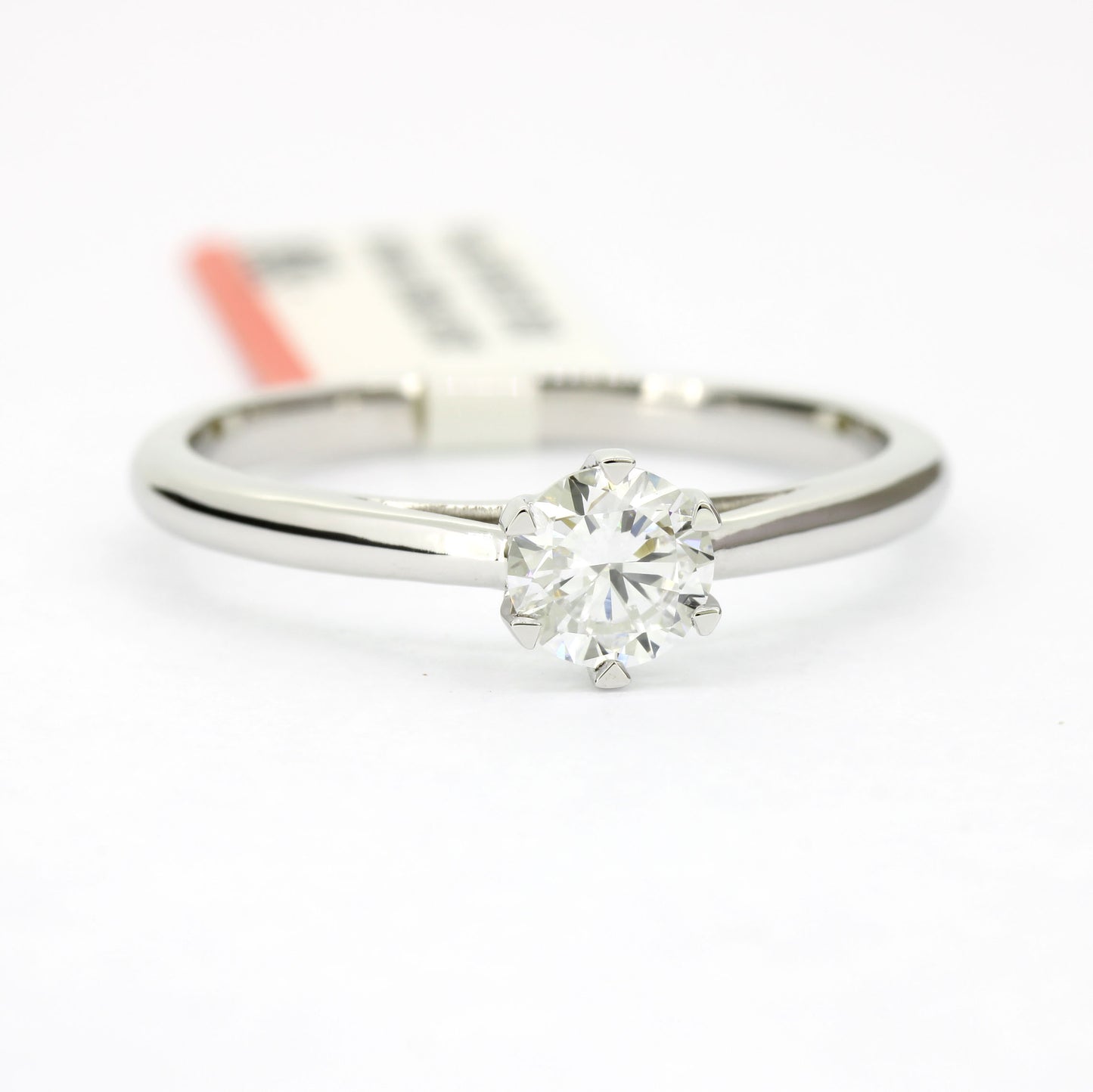 Ring 585 Gold 14 Kt Weißgold 0,50 ct Diamant Lab Grown CVD