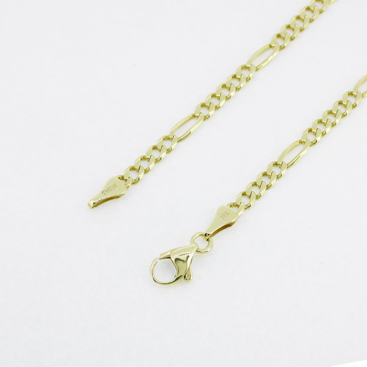 Armband 585 Gold Figaro 14 Karat Gelbgold 21 cm - Wert 1440,-