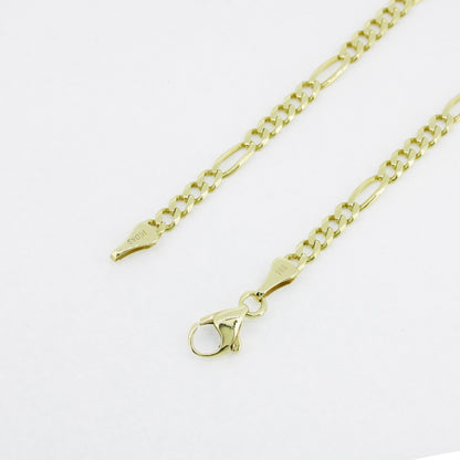 Armband 585 Gold Figaro 14 Karat Gelbgold 21 cm - Wert 1440,-