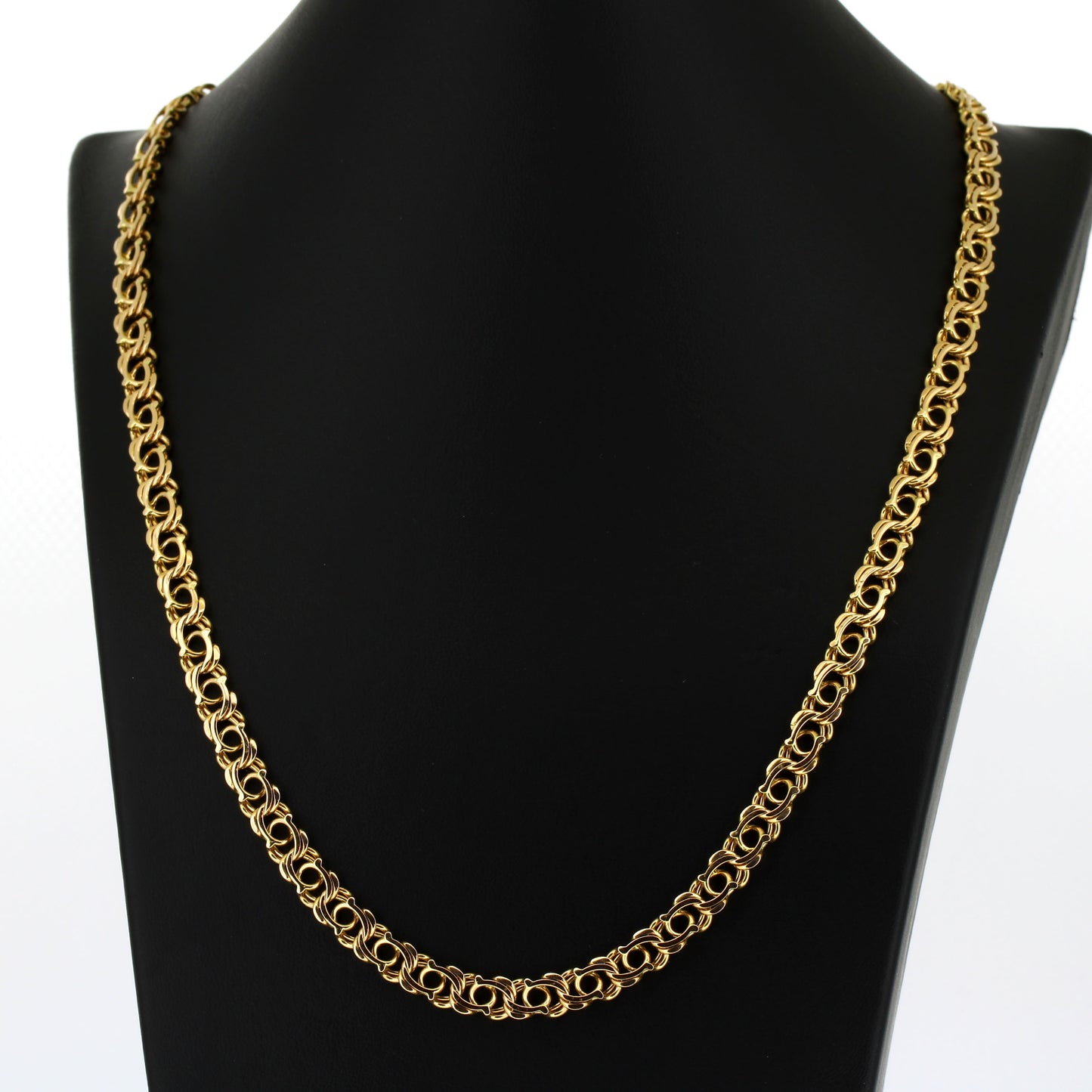 Garibaldi Kette 585 Gold Bismarck Kette 14kt Rotgold - 58 cm lang - Wert 5230,-