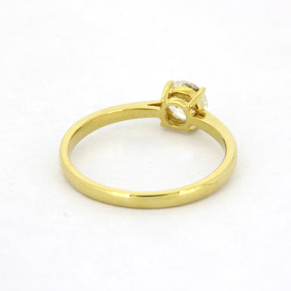 Solitär Ring 585 Gold 14 kt Gold - 0,50 ct Brillant VVS - CVD Labor Diamant