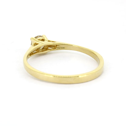Solitär Ring 585 Gelbgold 14 Kt - Brillant ca. 0,45 ct - Wert 1800,-
