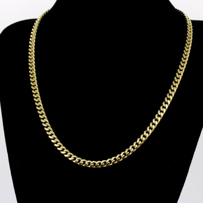 Kette 585 Gold Panzerkette 14 Karat Gelbgold 44 cm - 4,7mm Breit - Wert 7270,-