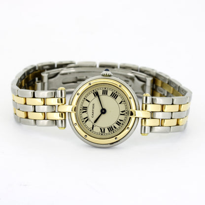 Cartier Panthère Cougar Damenuhr 750 Gold 18 kt zwei Streifen