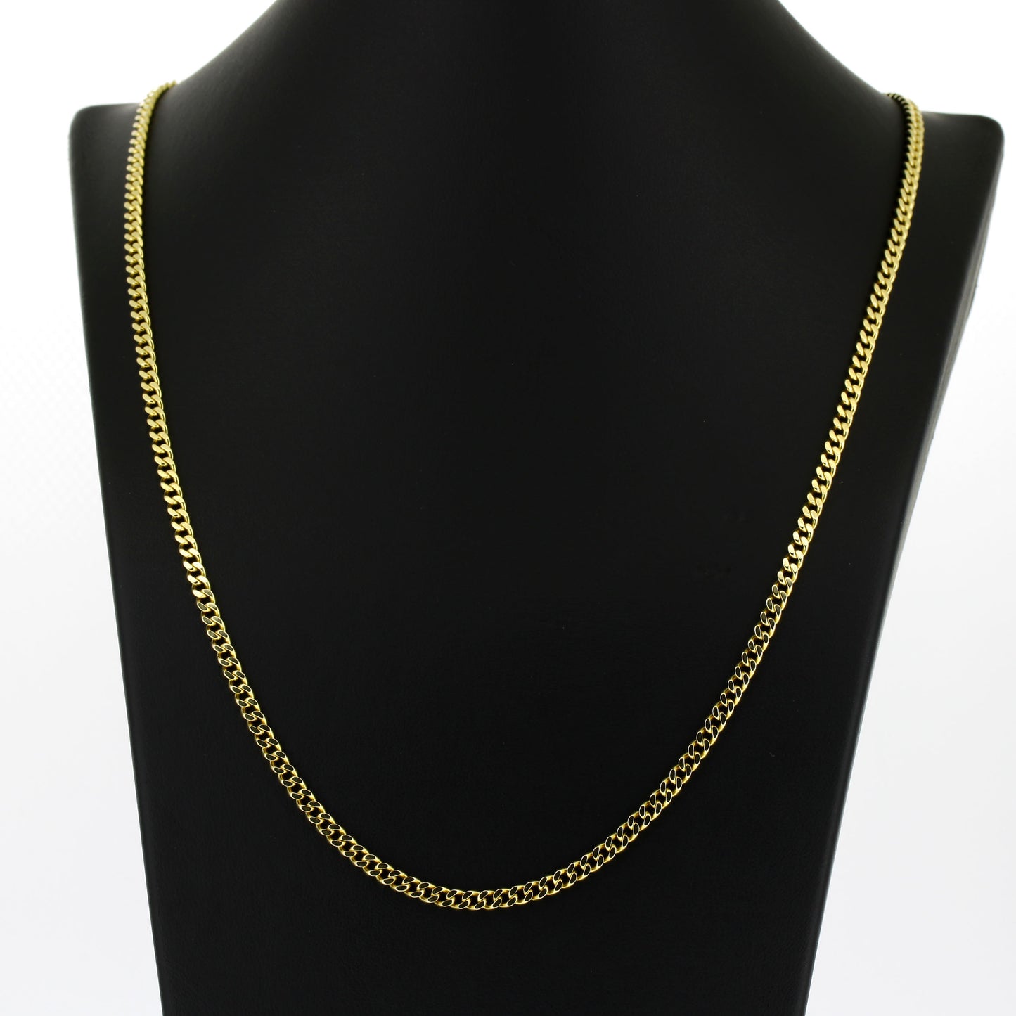Panzer Kette 585 Gold 14 kt Gelbgold - 56 cm lang - Wert 2880,-