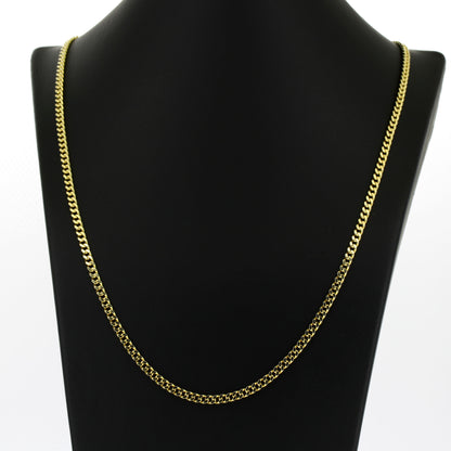 Panzer Kette 585 Gold 14 kt Gelbgold - 56 cm lang - Wert 2880,-