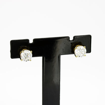 Ohrringe 585 Gold 14 Kt Gelbgold – Brillanten ca. 1,40 ct F/VS CVD