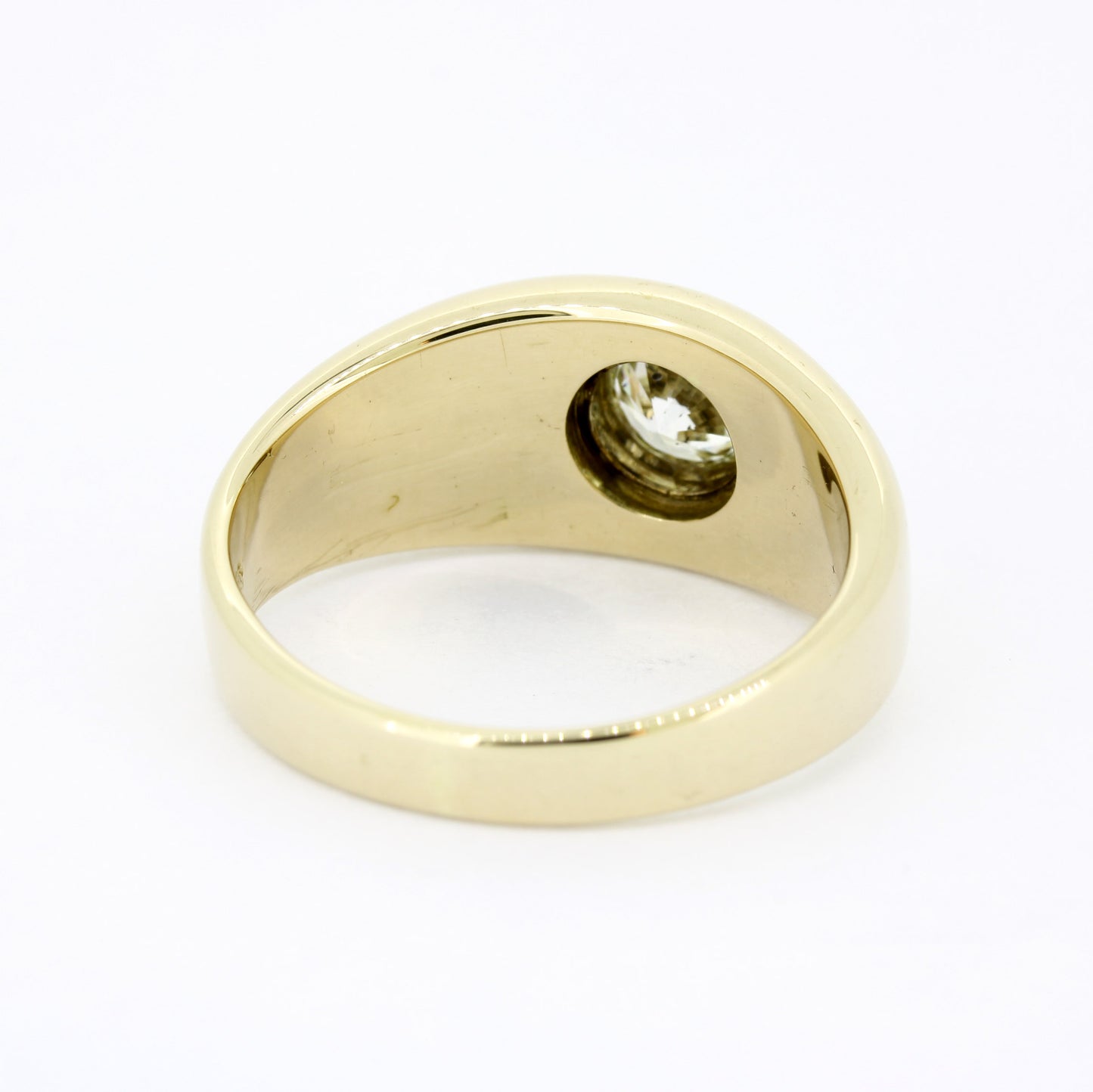 Ring 585 Gold 14 Karat Gelbgold Brillant 1,03 ct I /SI1