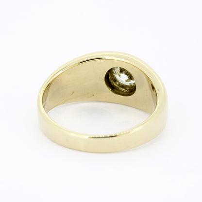 Ring 585 Gold 14 Karat Gelbgold Brillant 1,03 ct I /SI1