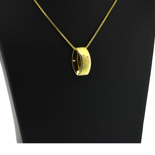 Anhänger 585 Gold 14 Kt Gelbgold - Diamanten- Wert 760,-