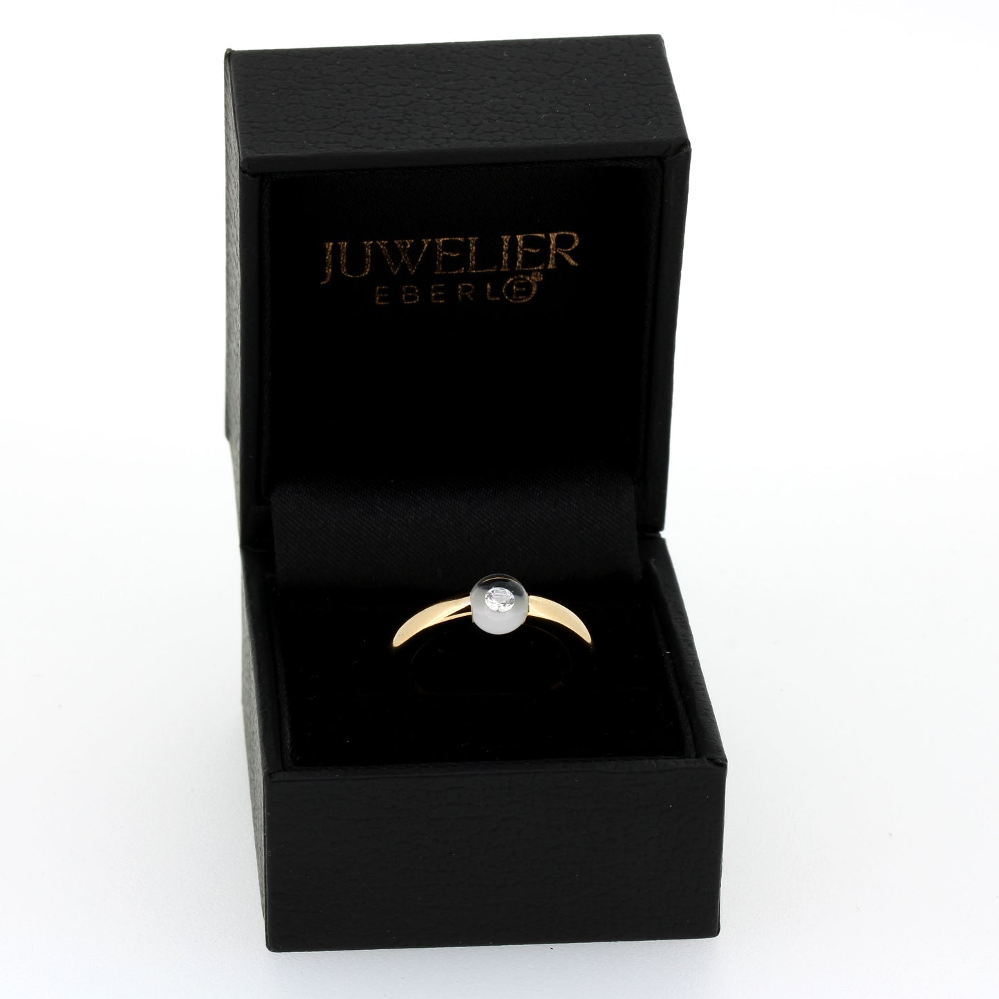 Schmuckwerk Ring Glasklar - 750 Gold 18 Kt - Brillant 0,04 ct - Wert 4490,-