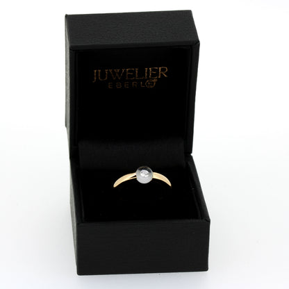 Schmuckwerk Ring Glasklar - 750 Gold 18 Kt - Brillant 0,04 ct - Wert 4490,-