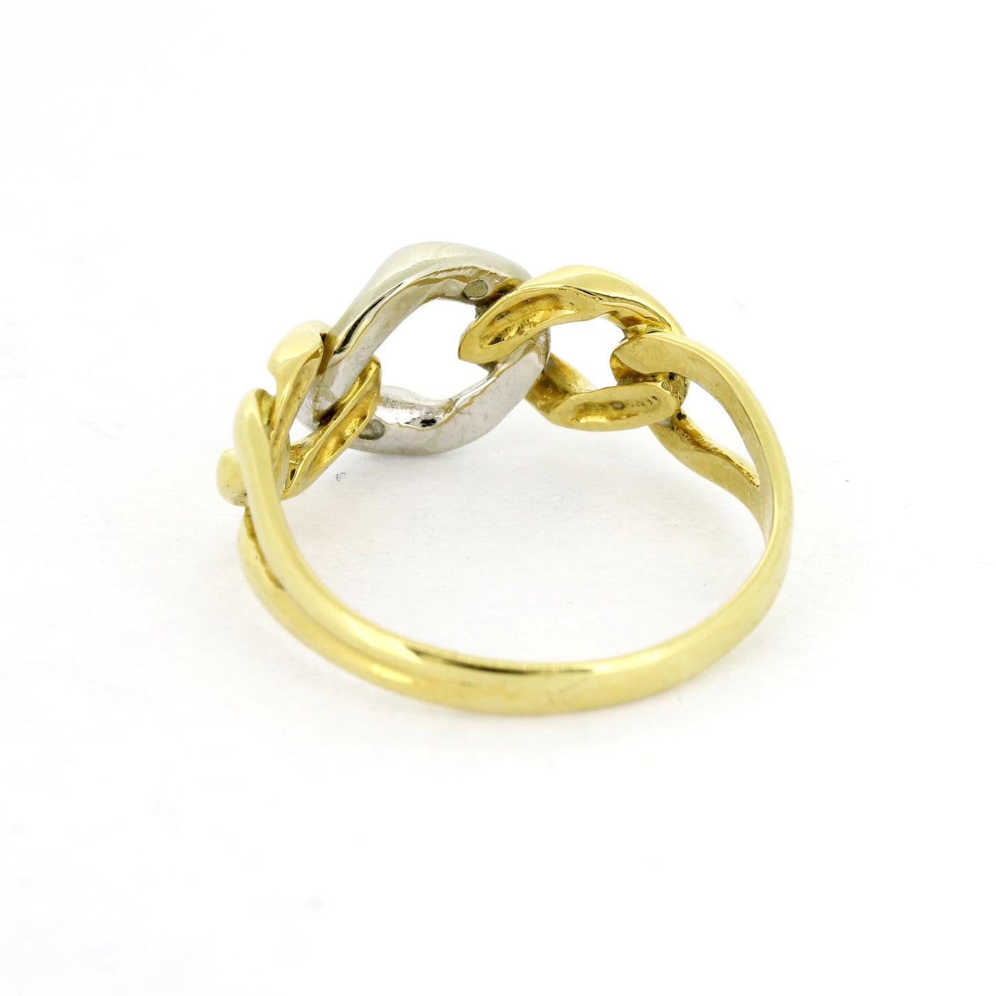 Ring 750 Gold Panzerring 18 Kt - Diamanten - Wert 450,-