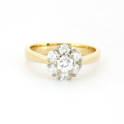 Ring 585 Gold 14 Kt – Brillanten ges. ca. 0,87 ct - Wert 2480,-
