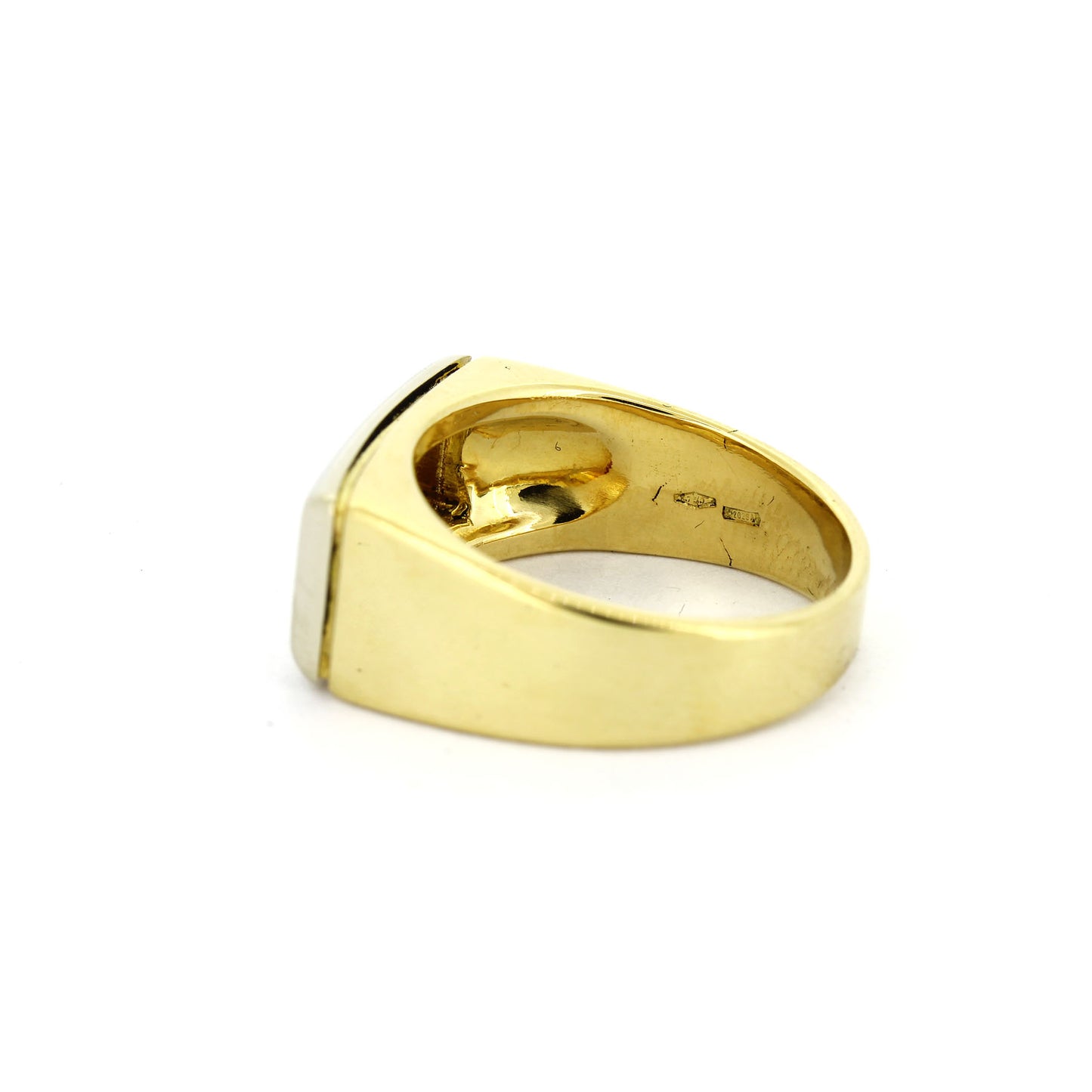 Ring 750 Gold 18 kt Gelbgold Weißgold - Brillanten 0,03 ct W/SI - Wert 2550,-