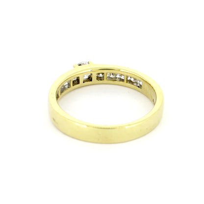 Ring 585 Gold 14 kt Gelbgold - 0,80 ct Brillanten W/SI - Wert 2350,-