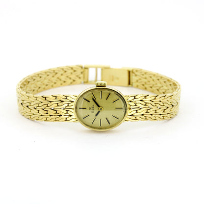 Ebel Damen Uhr 750 Gelbgold - Handaufzug Werk Ebel 055