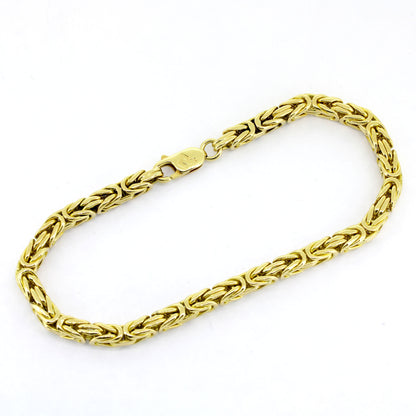 Königsketten Armband 750 Gold 18 Kt - 4,5mm - Länge 21,5 cm - Wert 5100,-