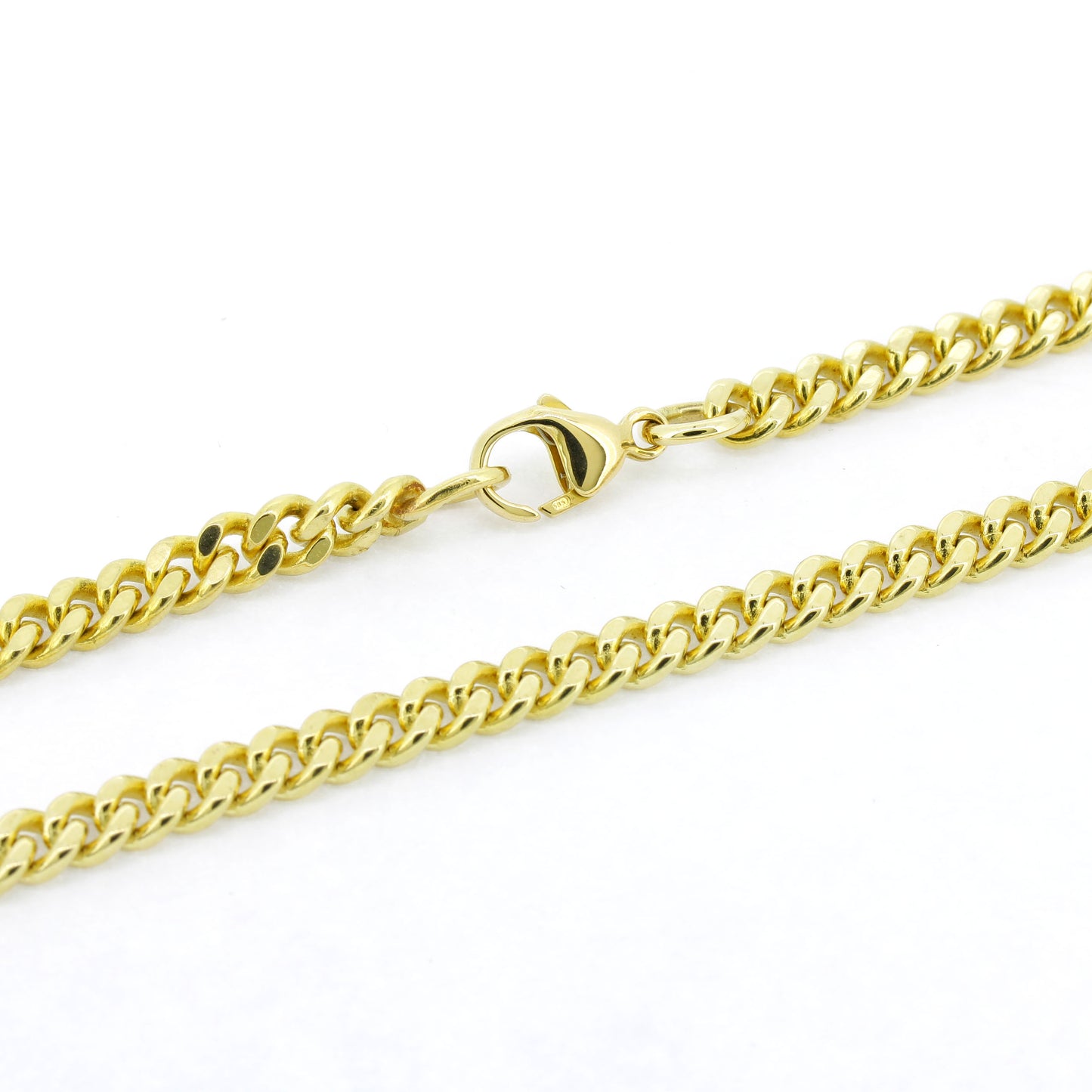 Panzerkette 585 Gold Kette 14 Karat Gelbgold 40 cm lang