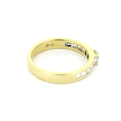 Ring 585 Gold 14 kt Gelbgold - 0,80 ct Brillanten W/SI - Wert 2350,-