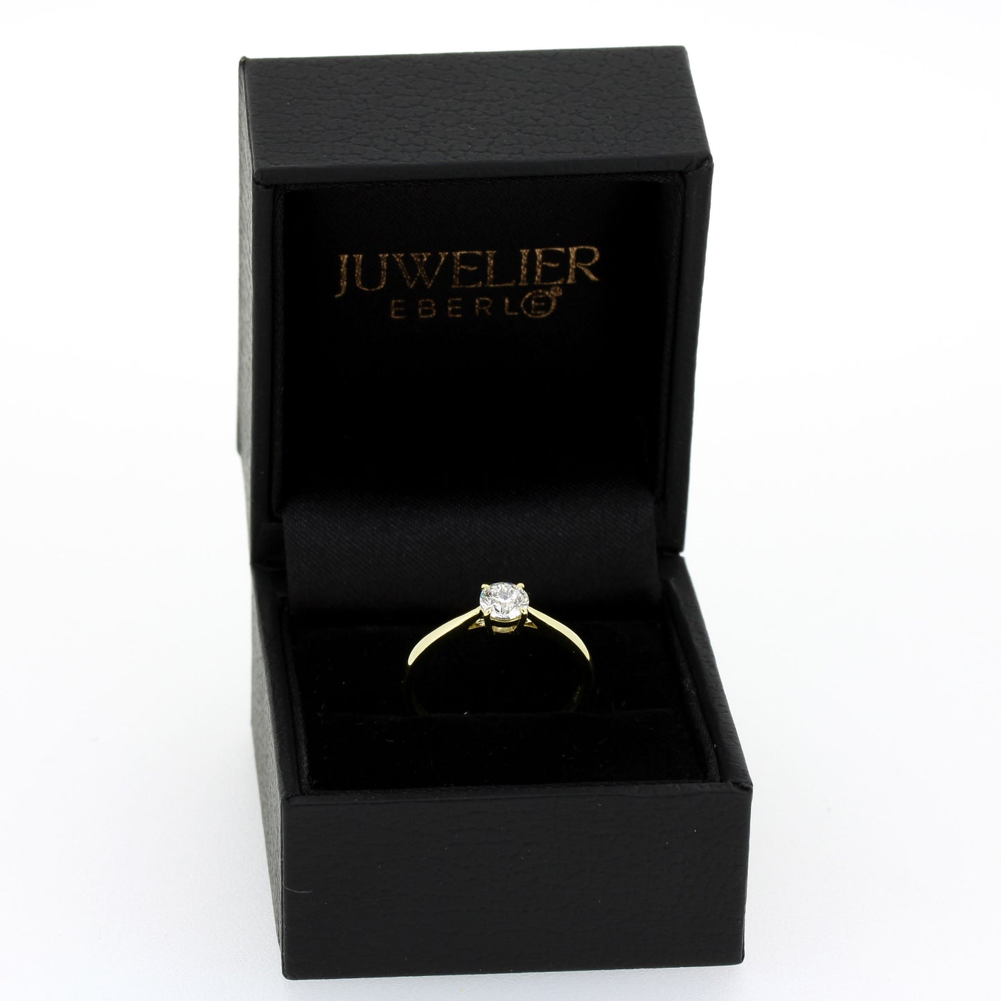 Ring 585 Gold 14 Kt Verlobungsring - 0,50 ct CVD Diamant E/VS1 – Neu