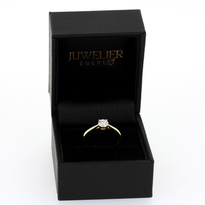 Ring 585 Gold 14 Kt Verlobungsring - 0,50 ct CVD Diamant E/VS1 – Neu