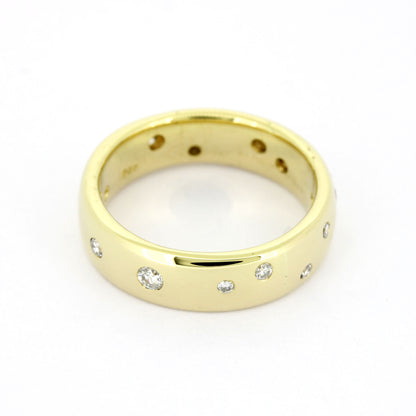 Ring 585 Gold 14 Kt Gelbgold Brillanten ca. 0,16 ct - Wert 1320,-