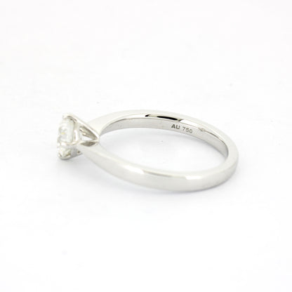 GIA Solitär Brillant Ring 585 Weißgold 14 Kt 0,61 ct E VVS1 - Wert 3800,-