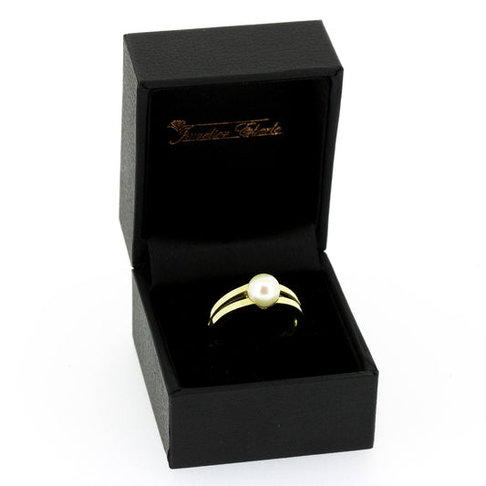 Perlen Ring 585 Gold 14 Kt Gelbgold - Wert 470,-