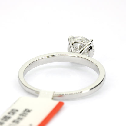 Ring 750 Gold 18 Kt Weißgold 1 ct Diamant Lab Grown CVD