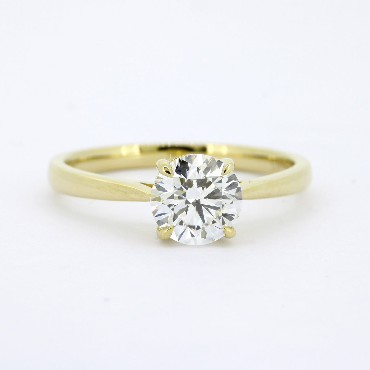 Ring 585 Gold 14 Kt - 1,04 ct CVD Diamant E/VS1 – Neu – IGI Zertifikat