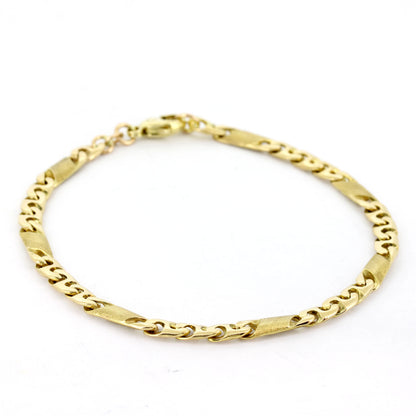 Armband 585 Gold 14 kt Gelbgold – 22 cm - Wert 2980,-