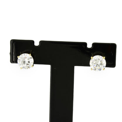 Ohrringe Stecker 585 Gold 14 kt Gelbgold - Brillanten ca. 1,50 ct
