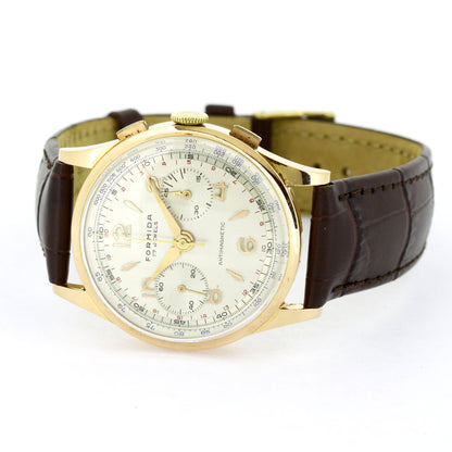 Formida Armbanduhr 750 Gelbgold 18 kt  Handaufzug- Chronograph