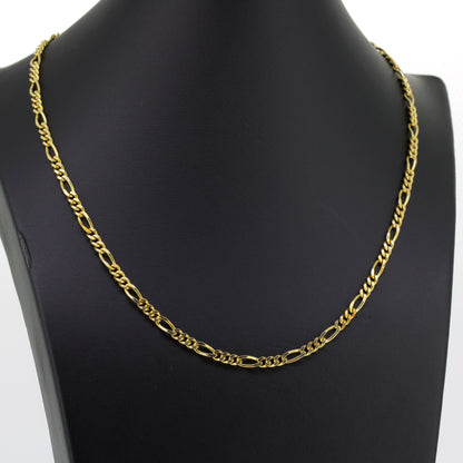 Kette 333 Gold Figaro 8 Karat Gelbgold 43 cm lang